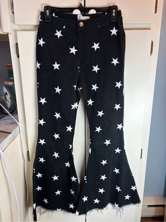 Altar'd State Pants - Altar’d State Black Star Print Flared Jeans